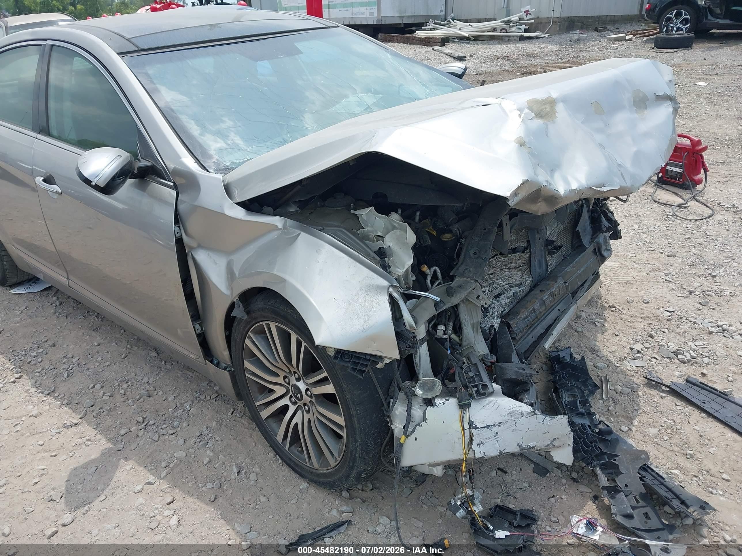 2014 Kia Cadenza Premium Желто-коричневый vin: KNALN4D77E5153818