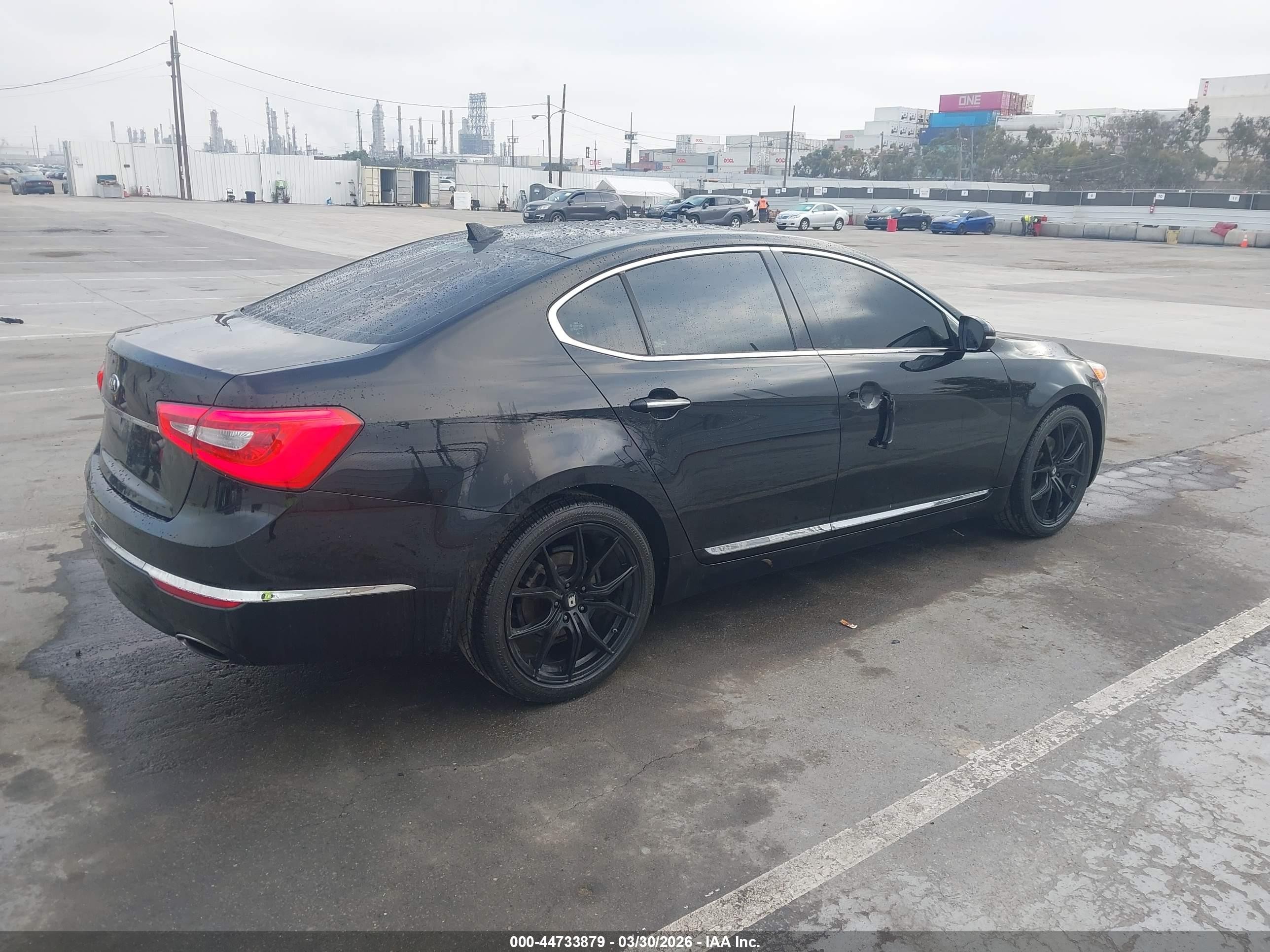 2014 Kia Cadenza Limited Black vin: KNALN4D77E5154886
