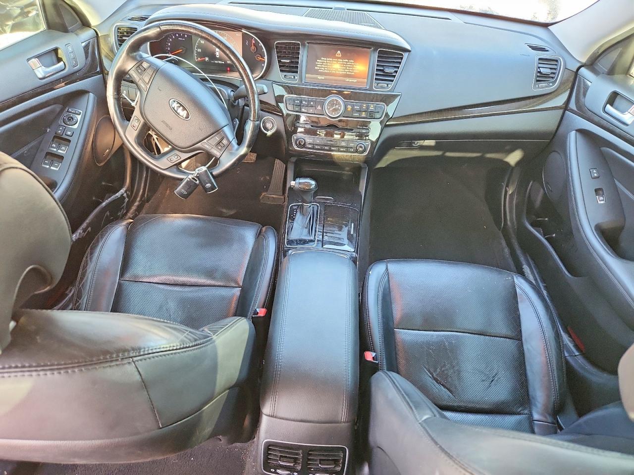 2014 Kia Cadenza Premium Black vin: KNALN4D77E5163474