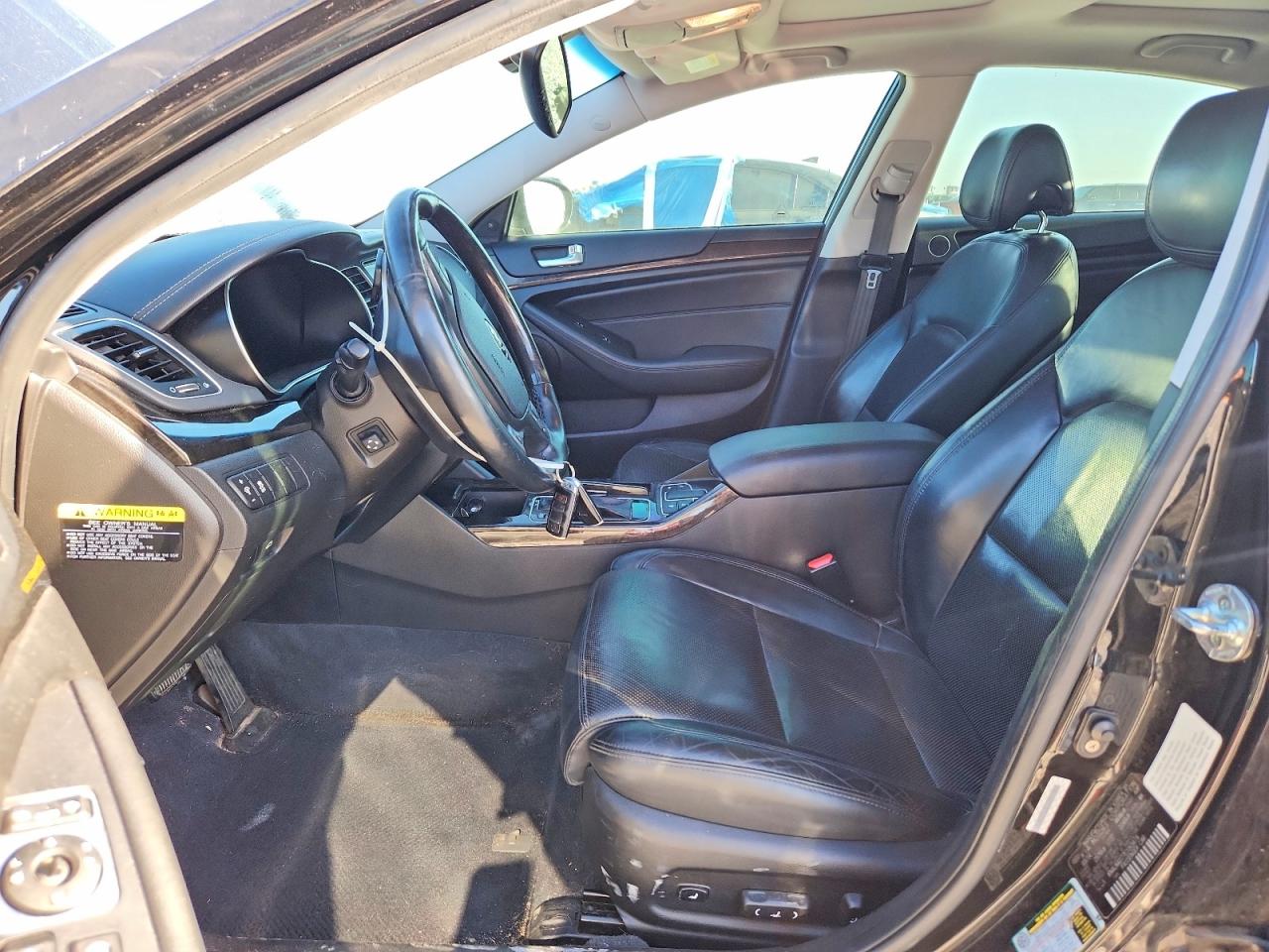 2014 Kia Cadenza Premium Black vin: KNALN4D77E5163474