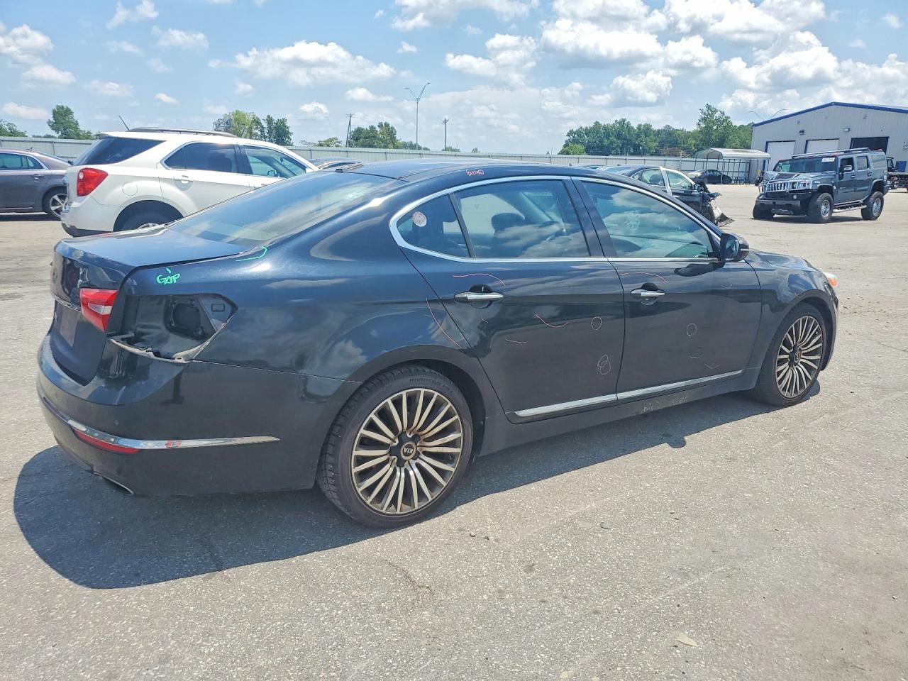 2015 Kia Cadenza Premium Black vin: KNALN4D77F5177604