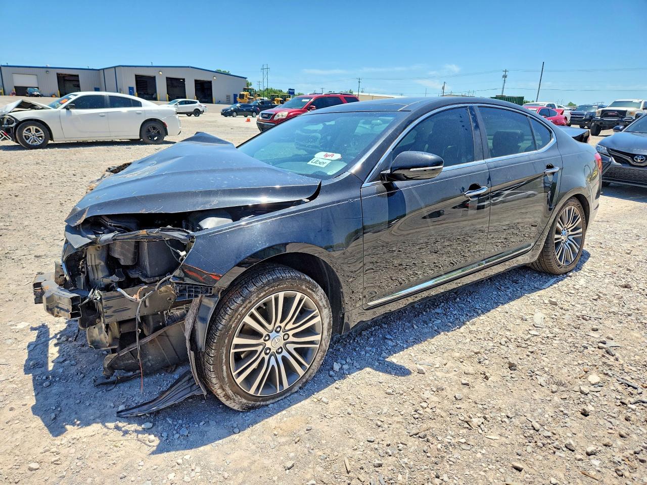 2014 Kia Cadenza Premium Black vin: KNALN4D78E5135103
