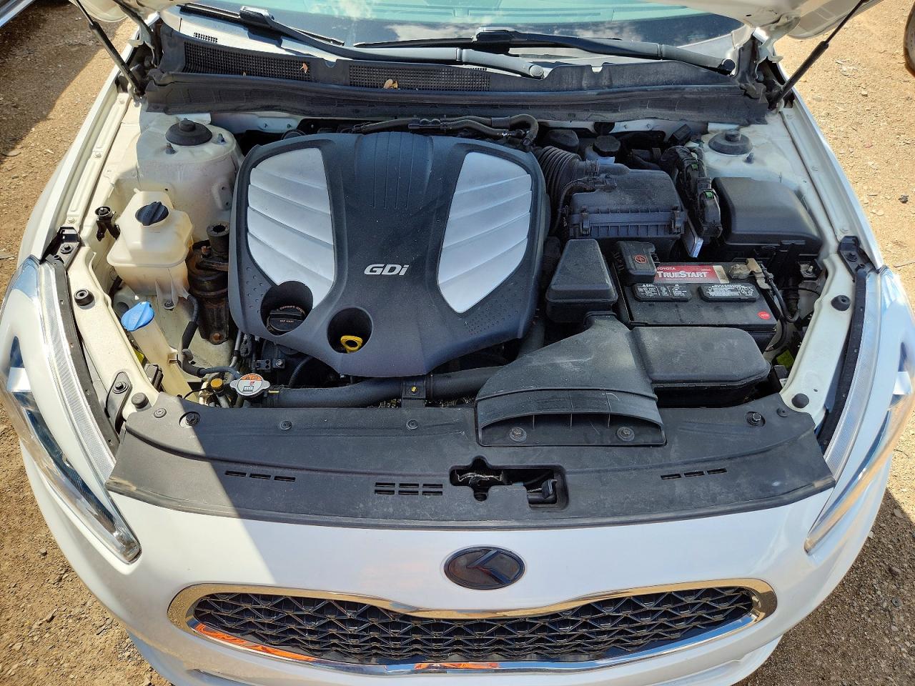 2014 Kia Cadenza Limited White vin: KNALN4D78E5149356