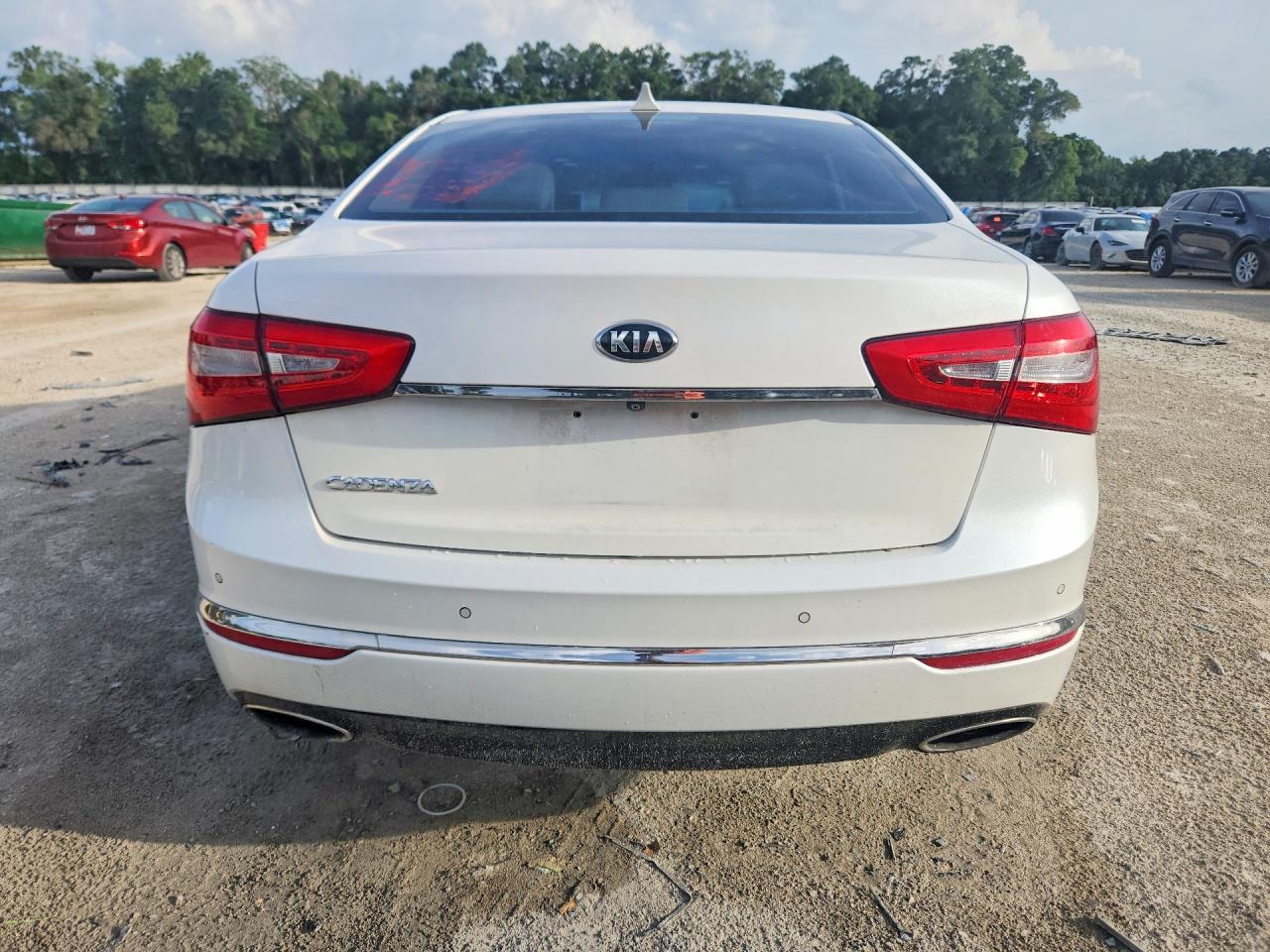 2015 Kia Cadenza Premium Белый vin: KNALN4D78F5181094