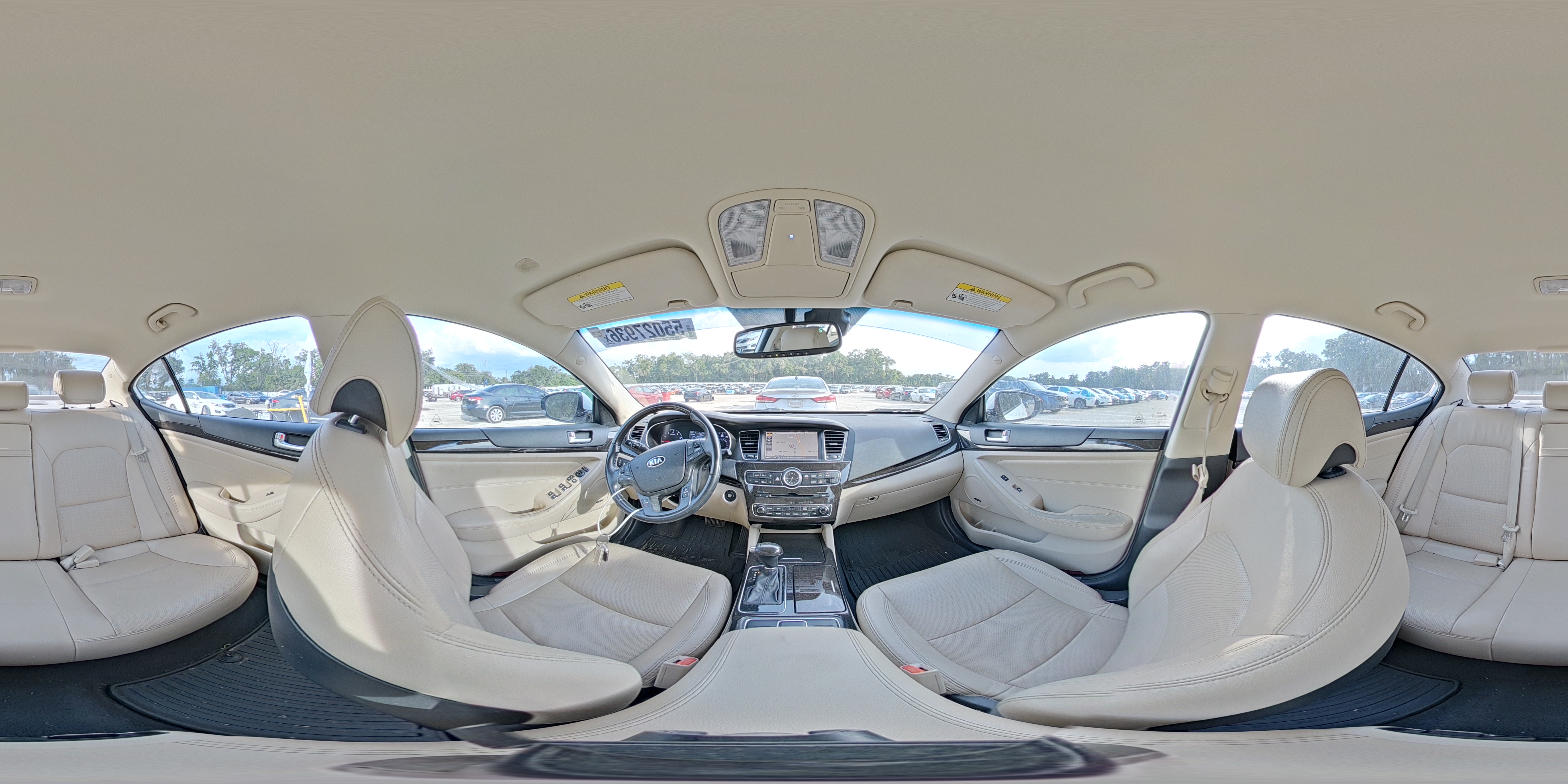 2015 Kia Cadenza Premium Белый vin: KNALN4D78F5181094