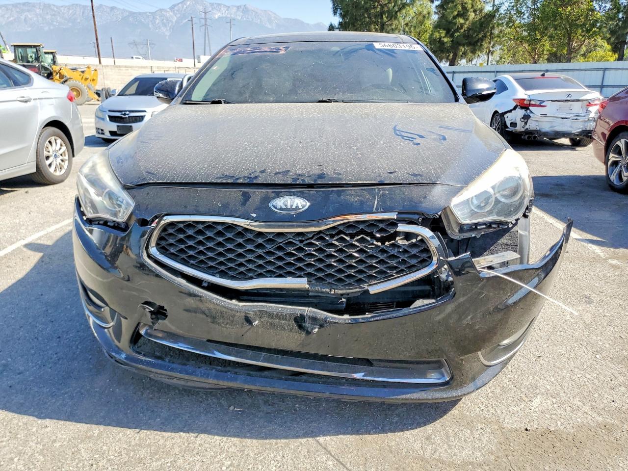 2014 Kia Cadenza Premium Black vin: KNALN4D79E5126166