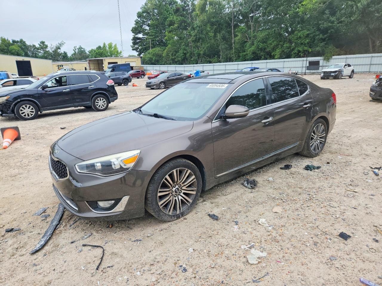 2014 Kia Cadenza Premium Brown vin: KNALN4D79E5126278