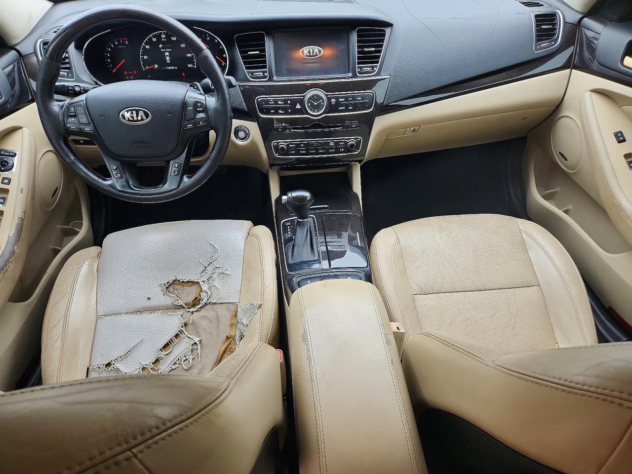 2014 Kia Cadenza Premium Коричневый vin: KNALN4D79E5126278