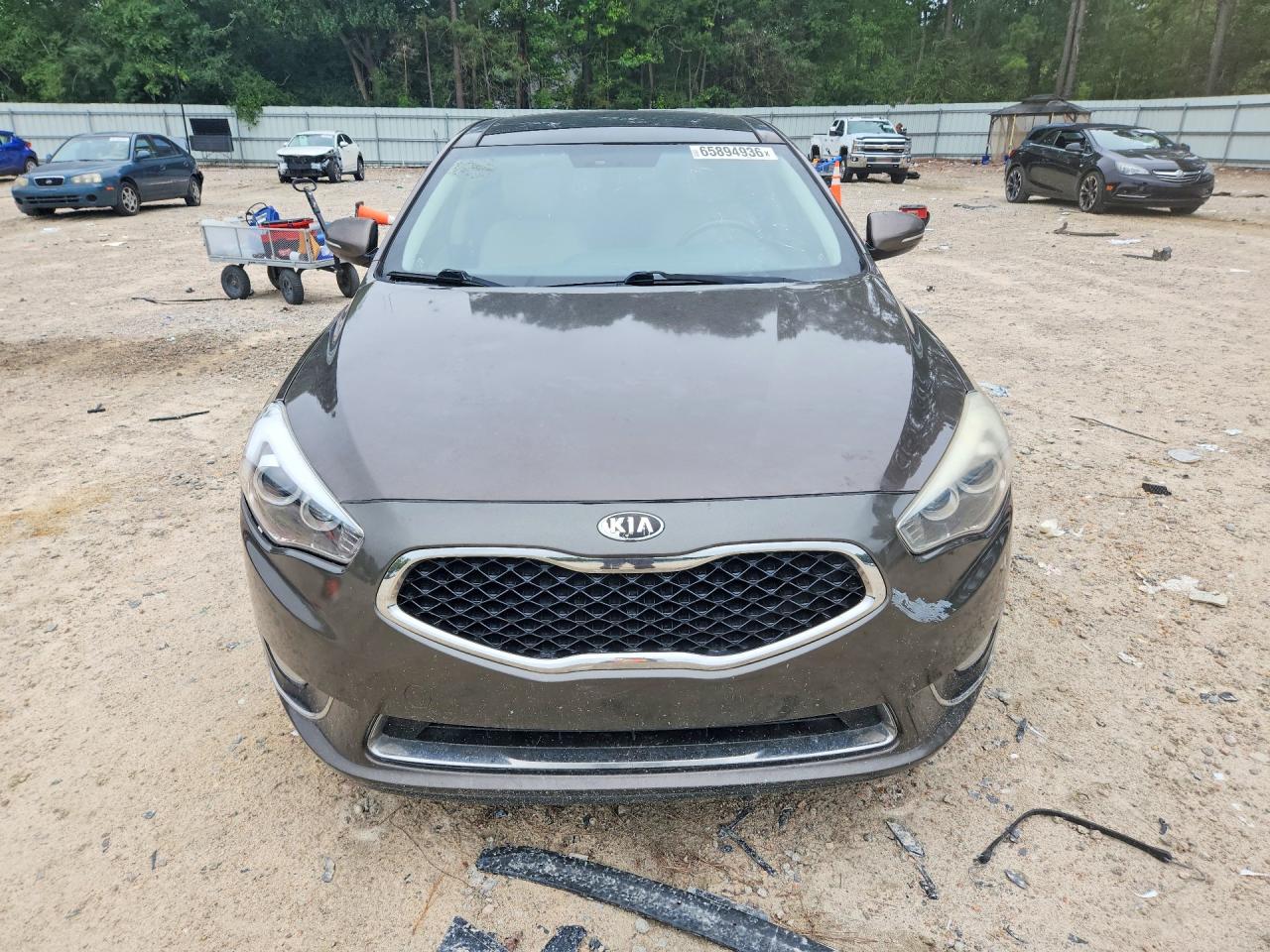 2014 Kia Cadenza Premium Коричневый vin: KNALN4D79E5126278