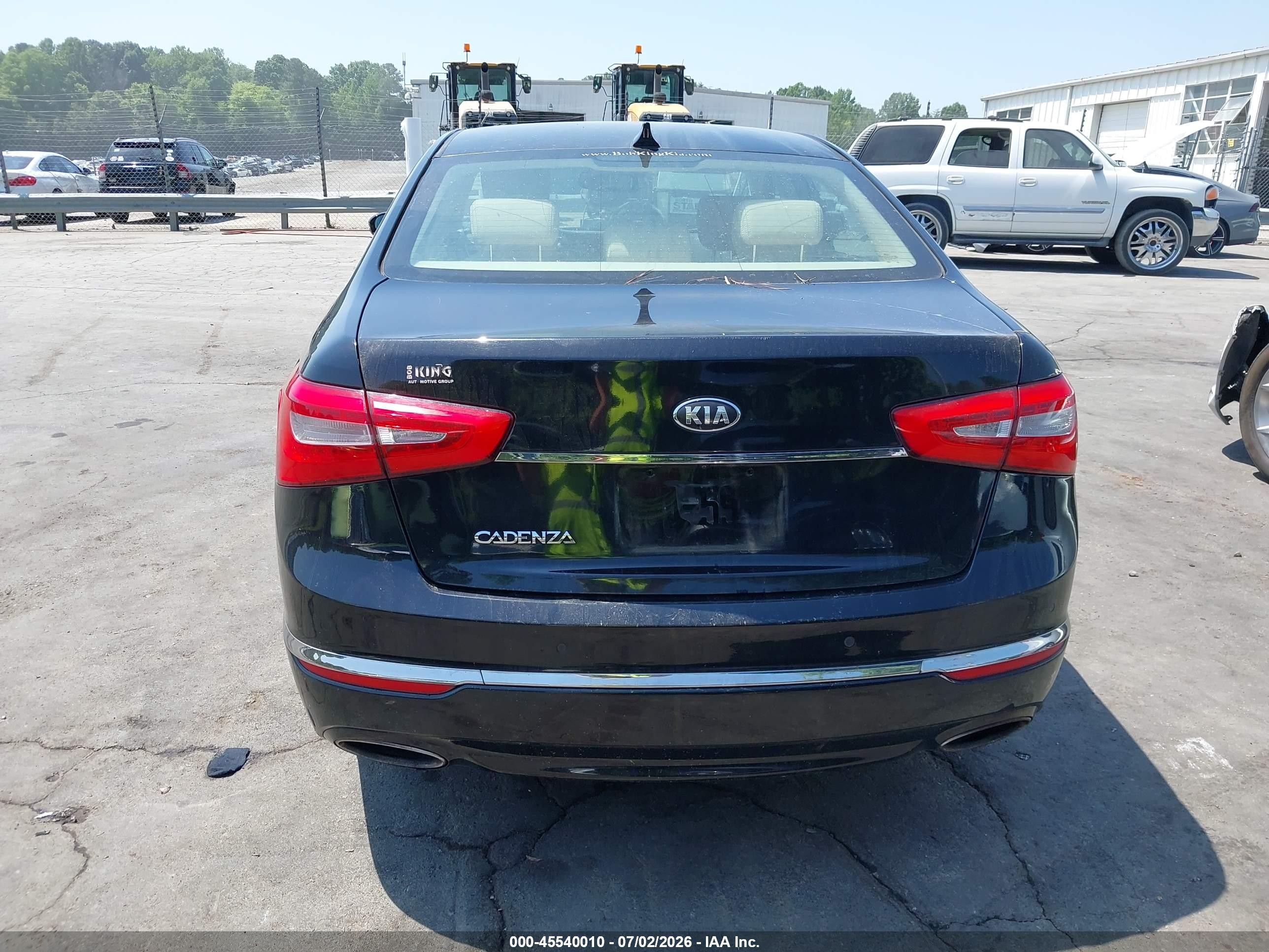 2014 Kia Cadenza Premium Черный vin: KNALN4D79E5129617