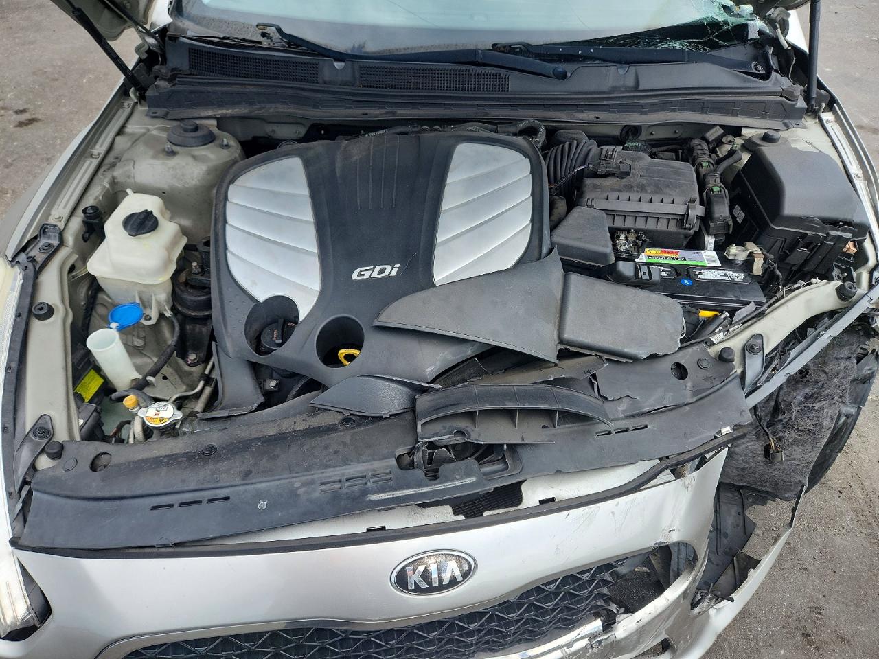 2014 Kia Cadenza Premium Silver vin: KNALN4D7XE5139864