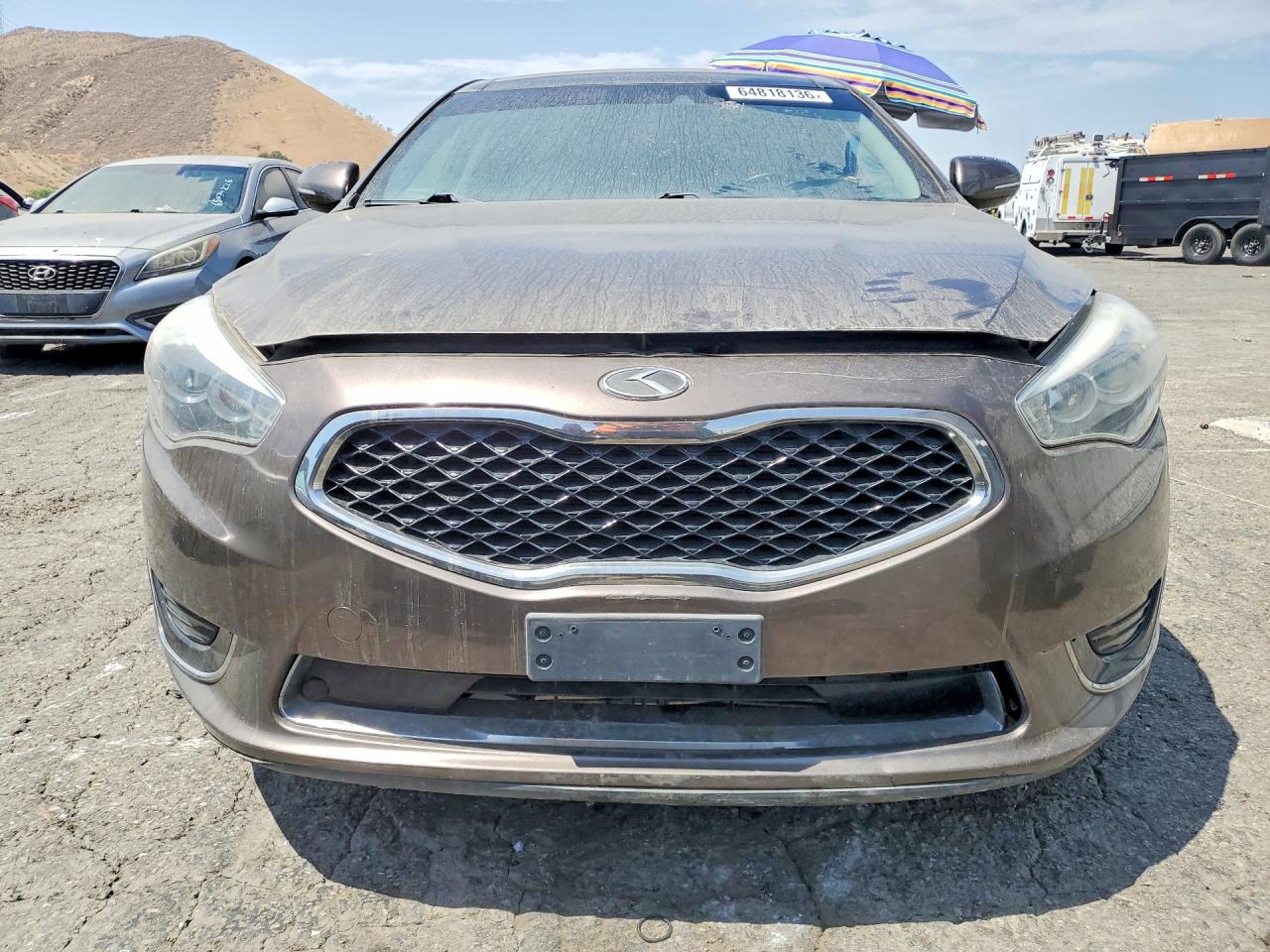2014 Kia Cadenza Limited Gray vin: KNALN4D7XE5147981