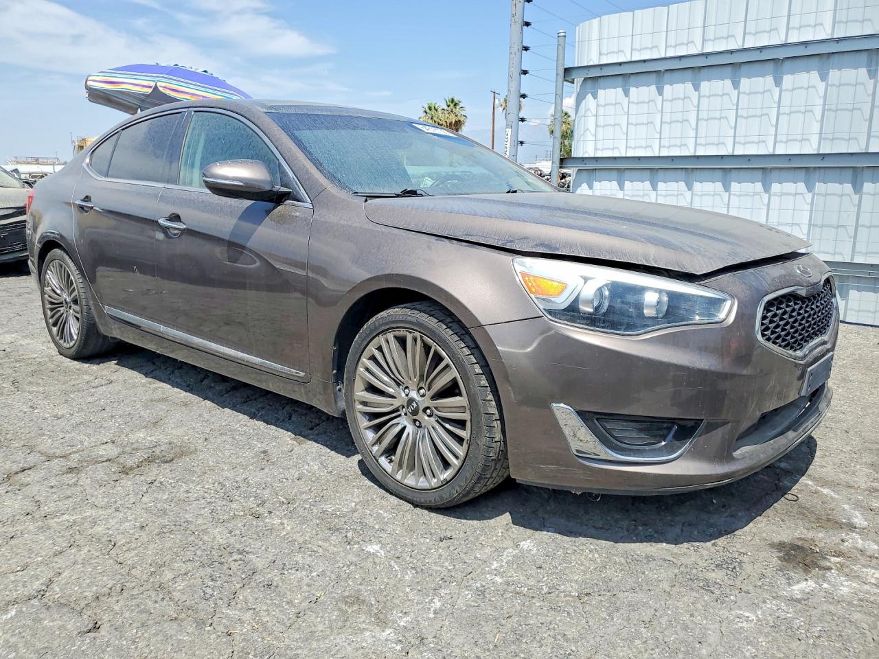 2014 Kia Cadenza Limited Gray vin: KNALN4D7XE5147981