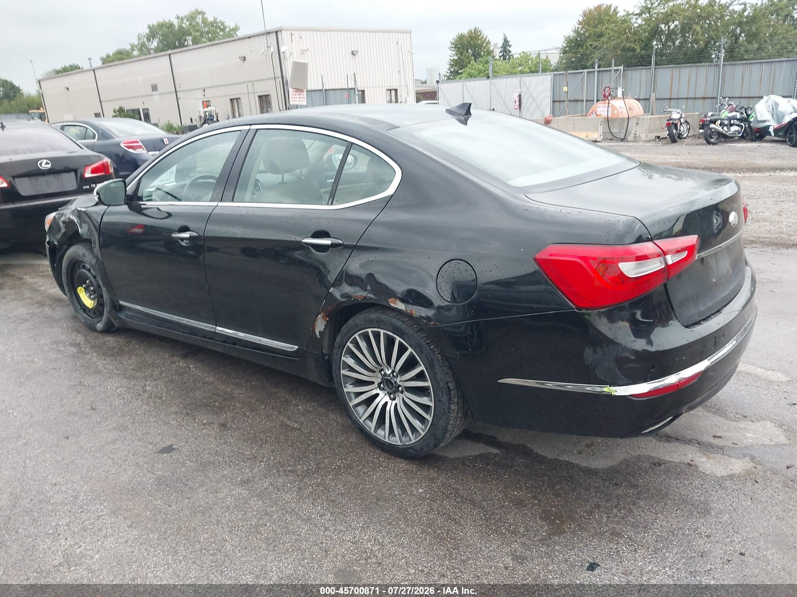 2014 Kia Cadenza Premium Black vin: KNALN4D7XE5149228