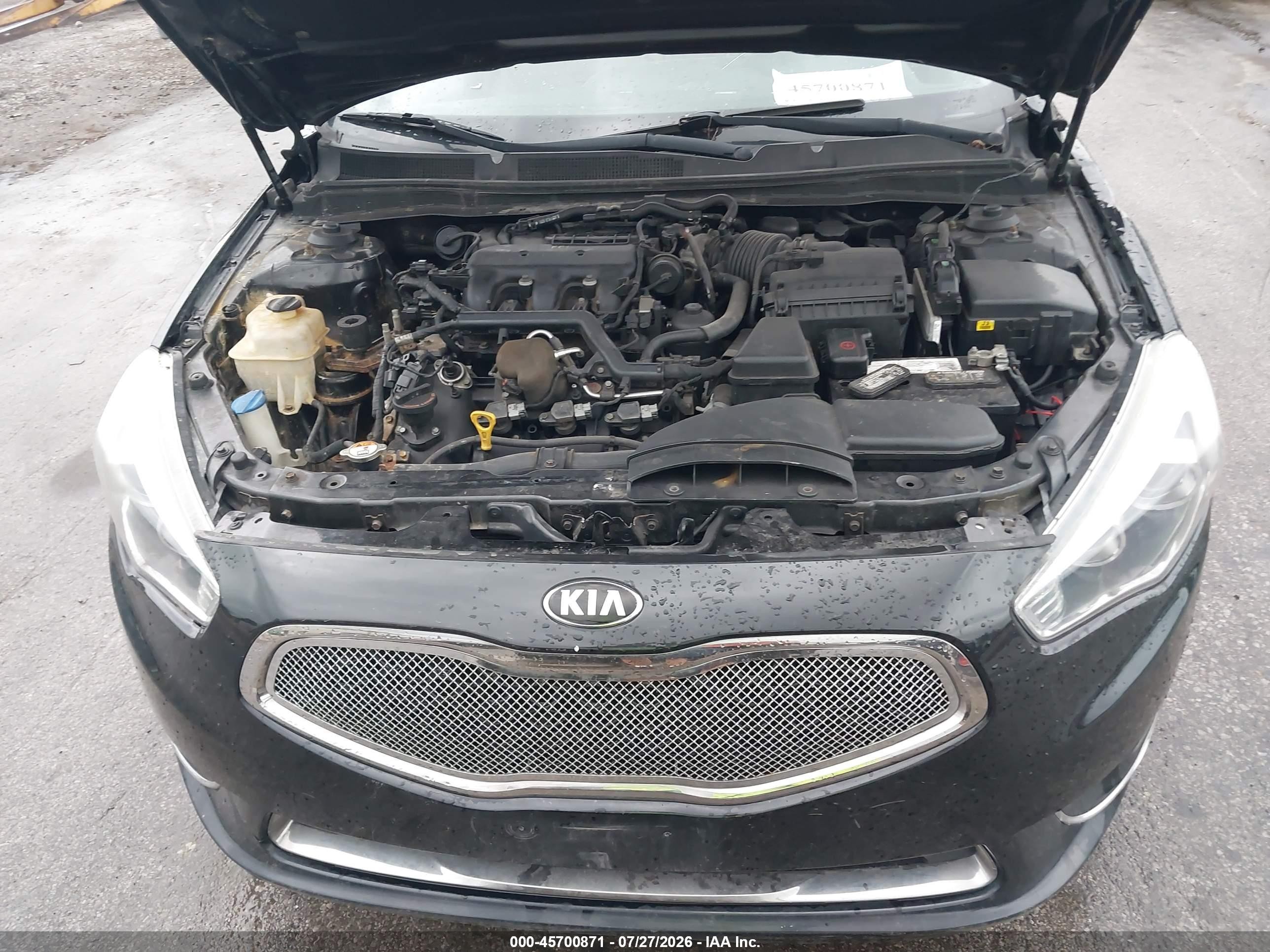 2014 Kia Cadenza Premium Black vin: KNALN4D7XE5149228