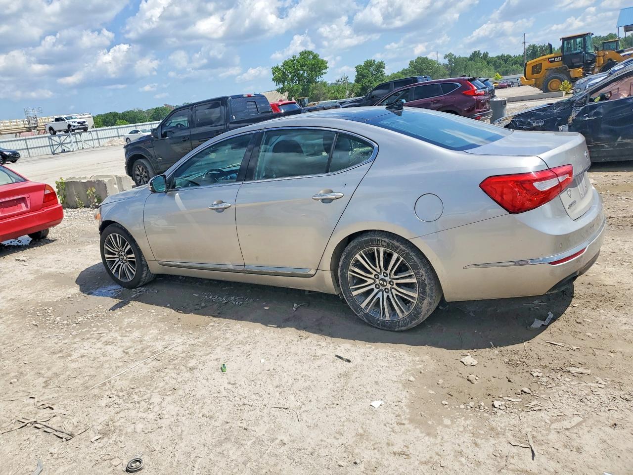 2014 Kia Cadenza Premium Silver vin: KNALN4D7XE5152498
