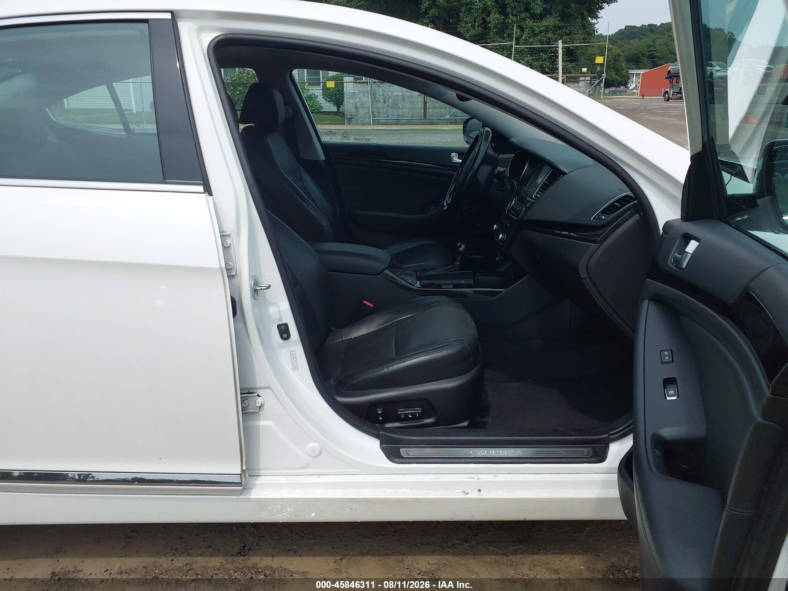 2015 Kia Cadenza Premium White vin: KNALN4D7XF5184854