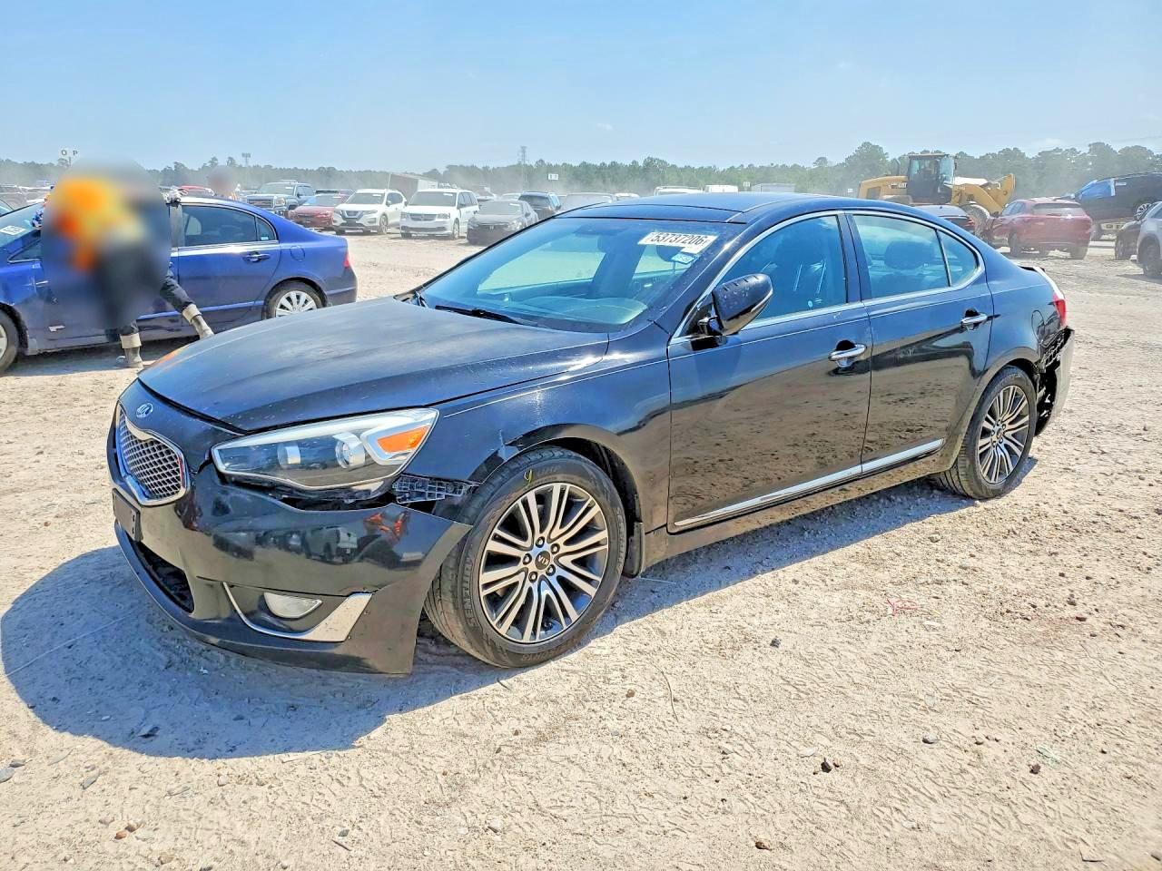 2015 Kia Cadenza Premium Черный vin: KNALN4D7XF5187866