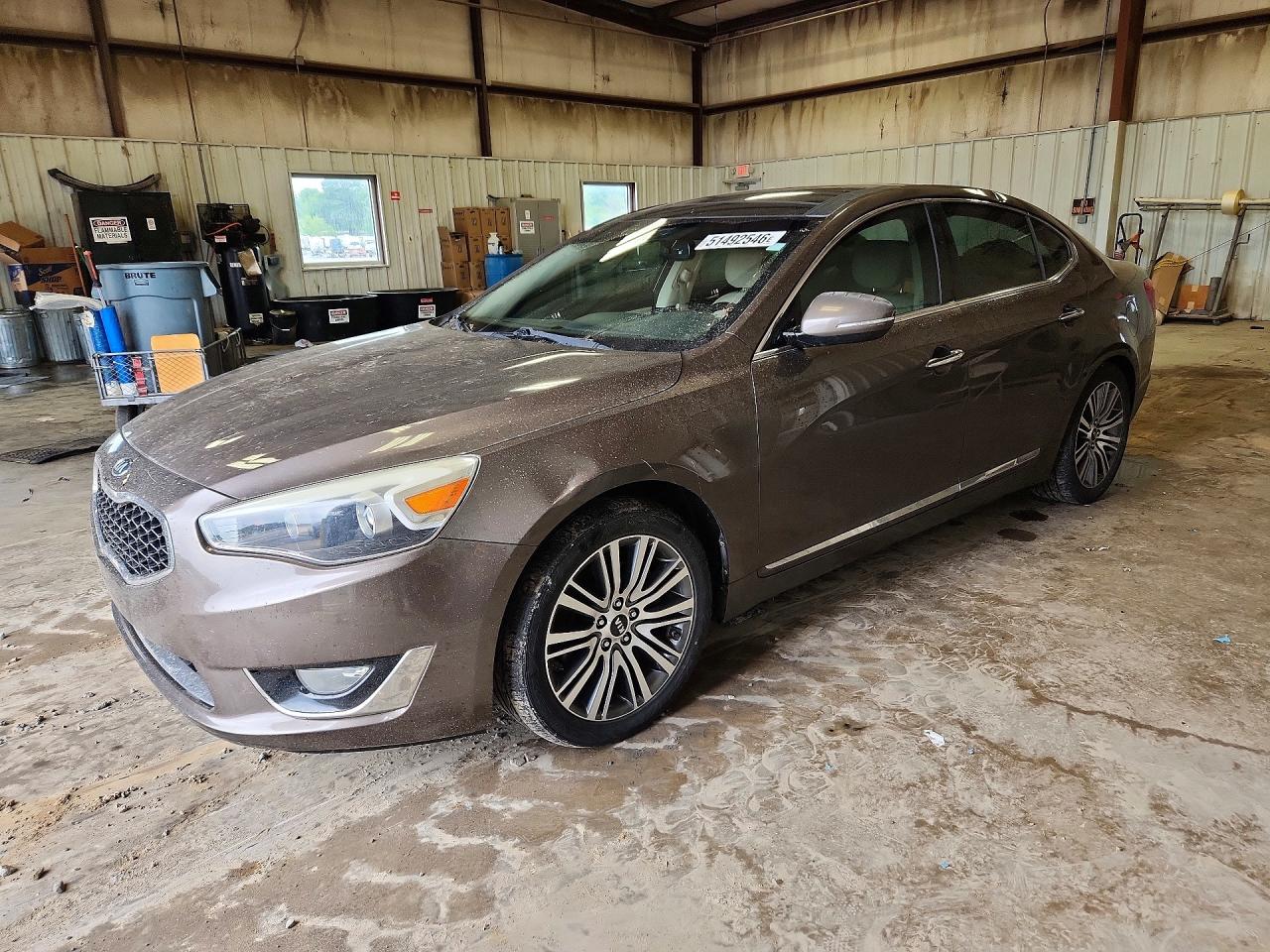 2015 Kia Cadenza Premium Brown vin: KNALN4D7XF5188919