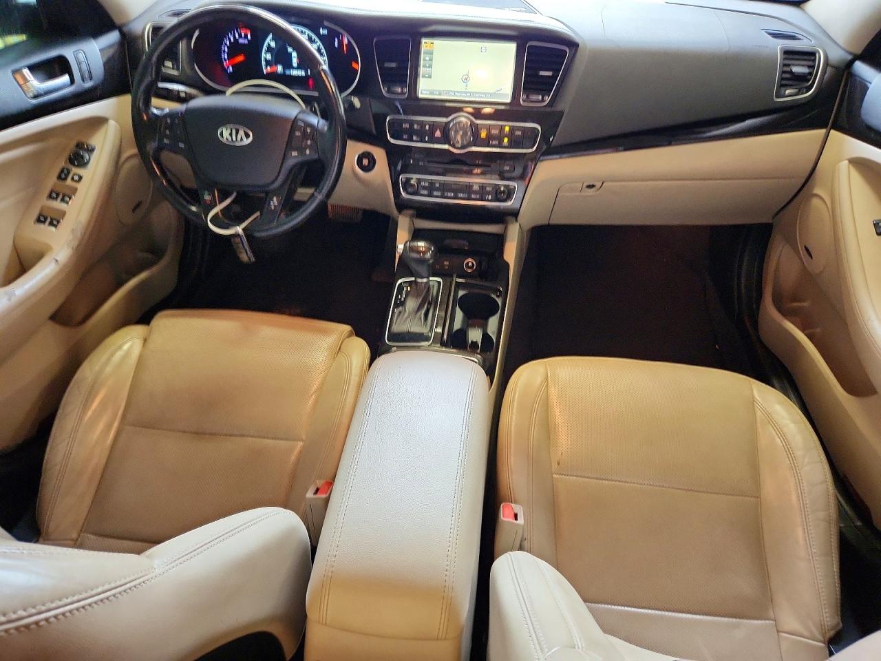 2015 Kia Cadenza Premium Brown vin: KNALN4D7XF5188919