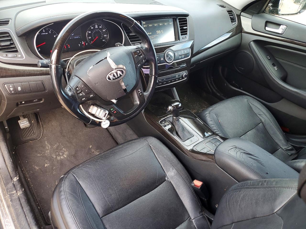 2016 Kia Cadenza Luxury Black vin: KNALN4D7XG5218891