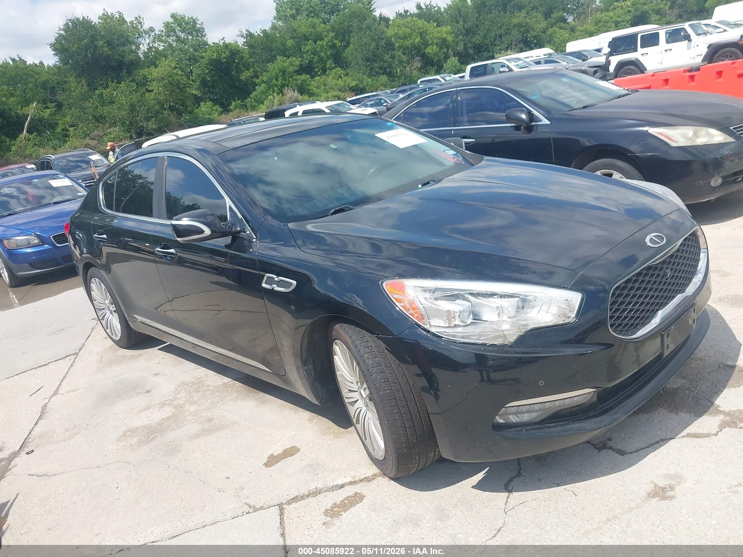 2015 Kia K900 Premium Black vin: KNALU4D46F6024506