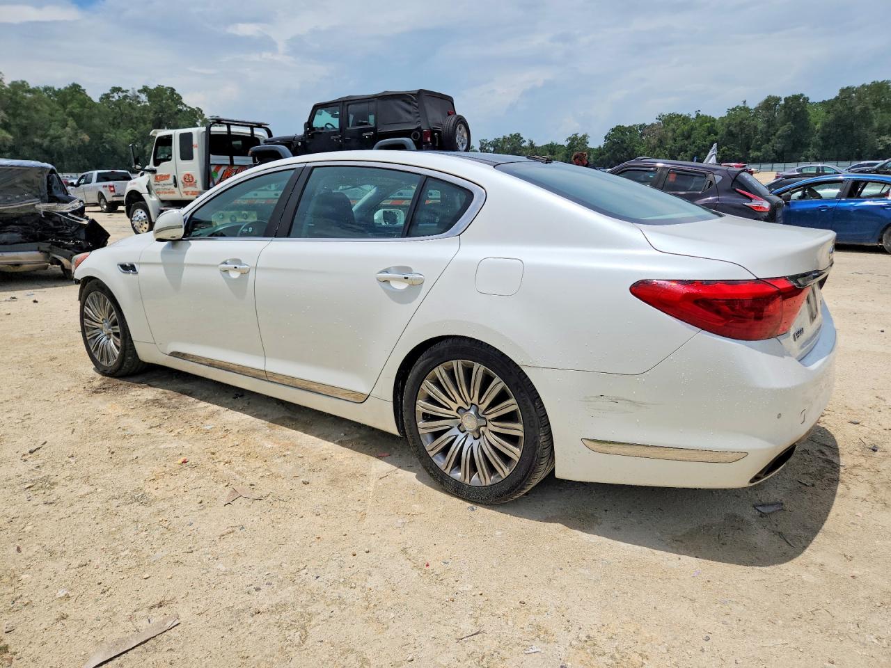 2015 Kia K900 Premium White vin: KNALU4D46F6024702