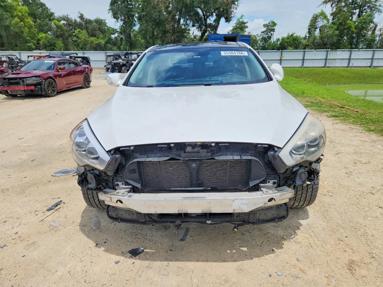 2015 Kia K900 Premium White vin: KNALU4D46F6024702
