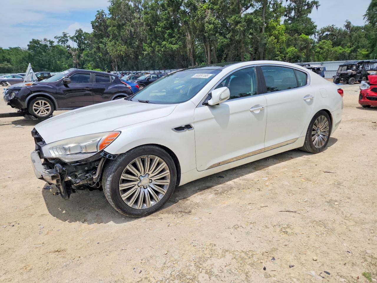 2015 Kia K900 Premium White vin: KNALU4D46F6024702