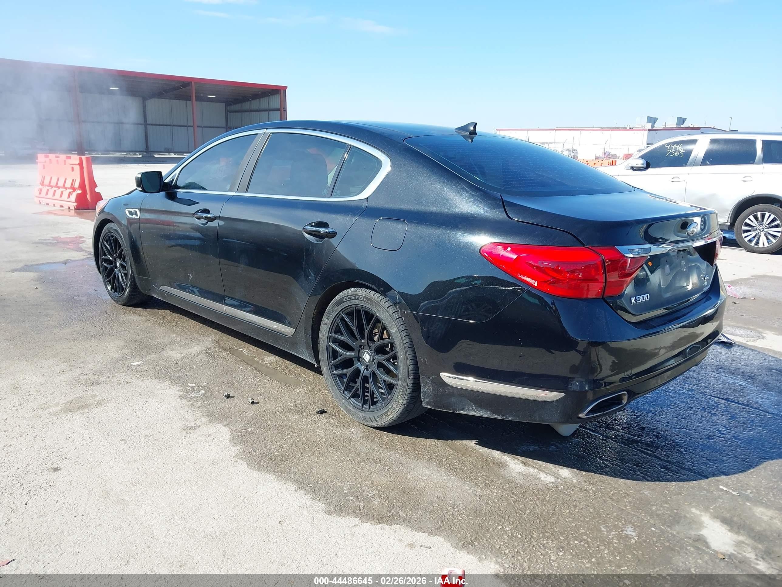 2015 Kia K900 Premium Черный vin: KNALU4D4XF6024511