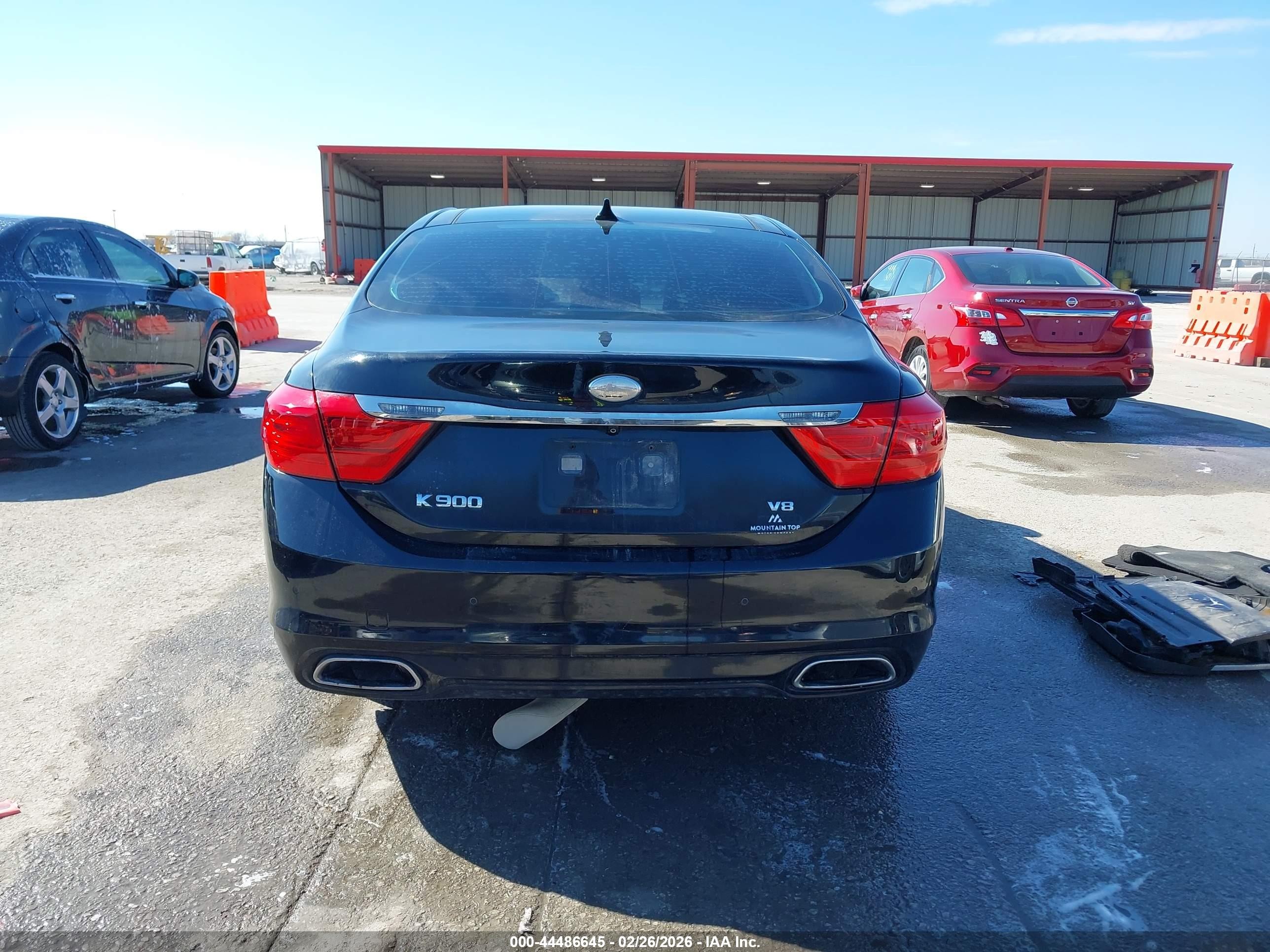 2015 Kia K900 Premium Черный vin: KNALU4D4XF6024511