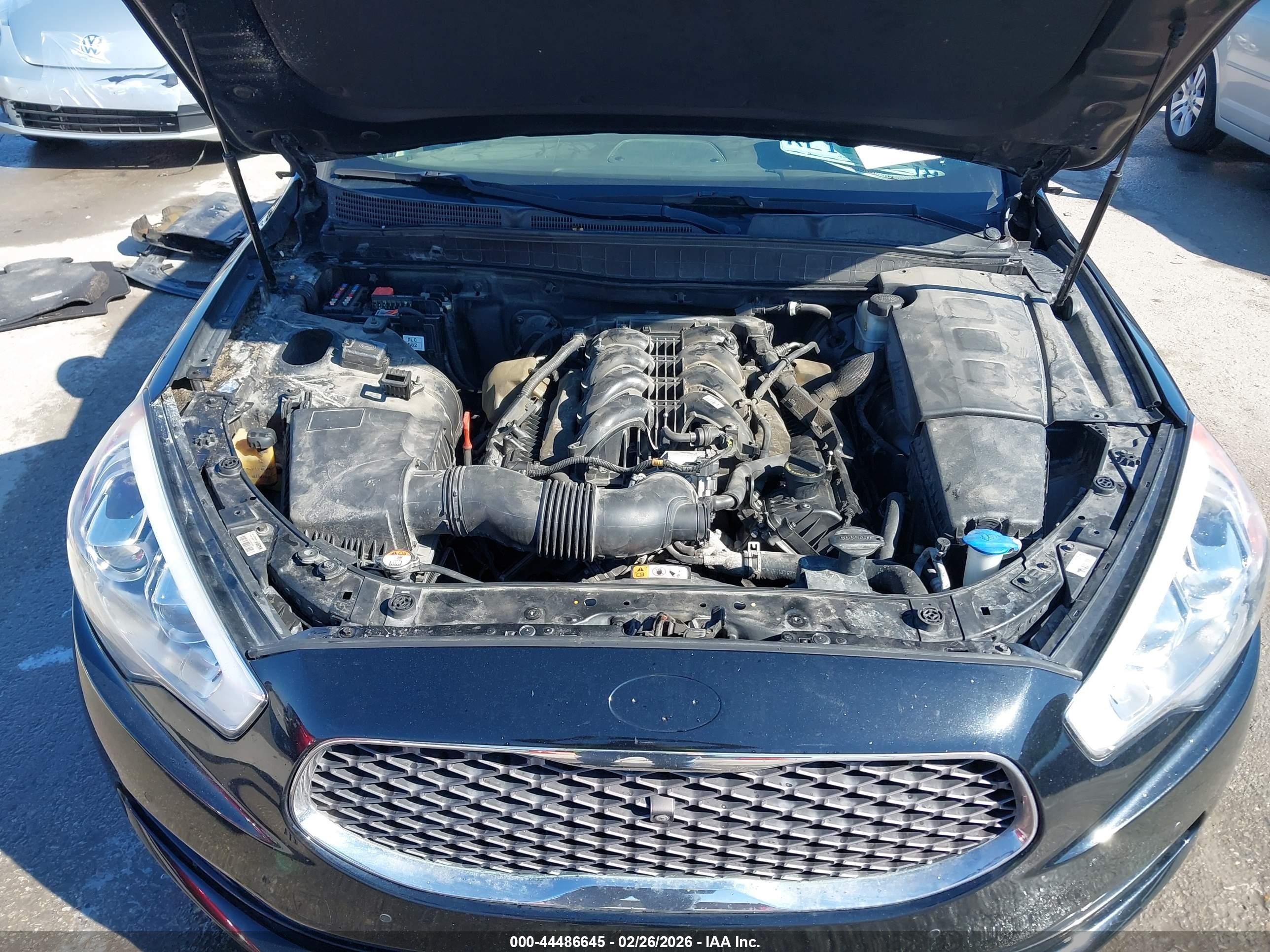 2015 Kia K900 Premium Черный vin: KNALU4D4XF6024511