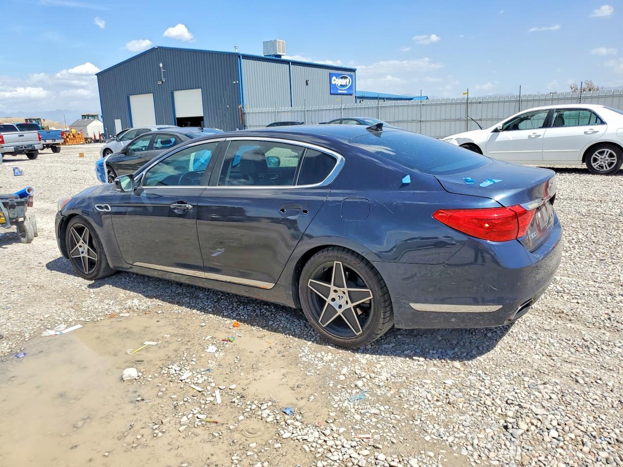 2015 Kia K900 Luxury Blue vin: KNALW4D40F6017593