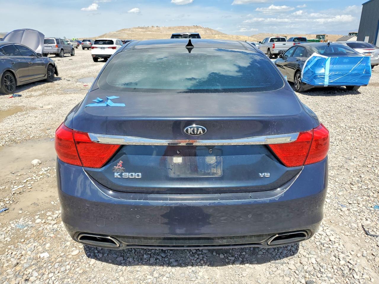2015 Kia K900 Luxury Blue vin: KNALW4D40F6017593