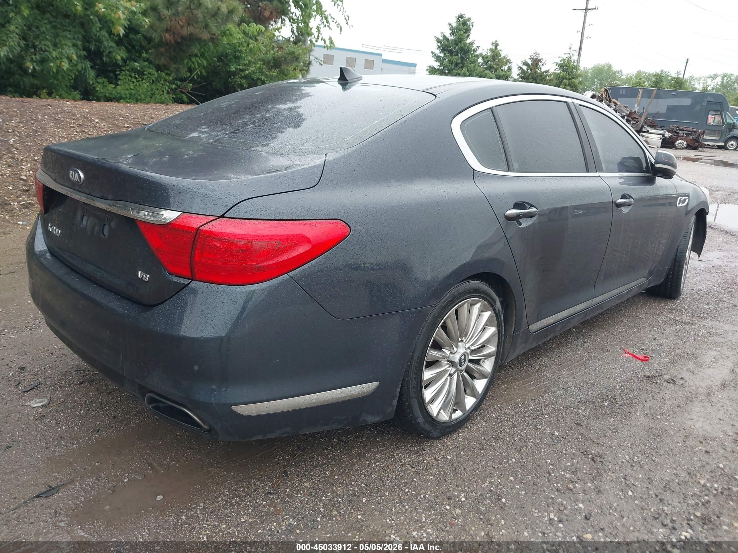 2015 Kia K900 Luxury Green vin: KNALW4D40F6021448
