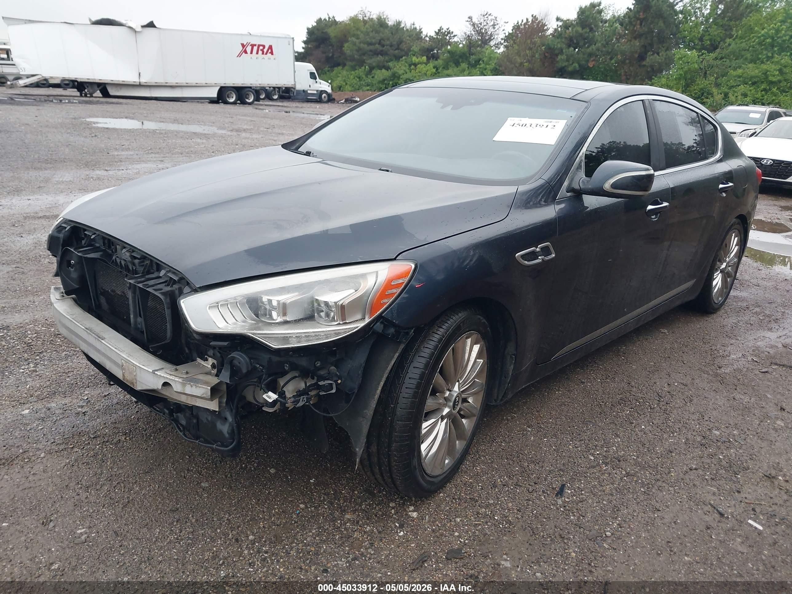 2015 Kia K900 Luxury Green vin: KNALW4D40F6021448