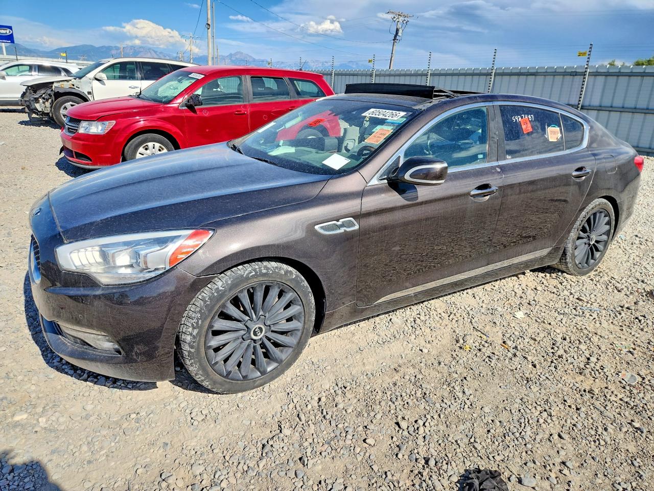 2015 Kia K900 Luxury Black vin: KNALW4D40F6022843