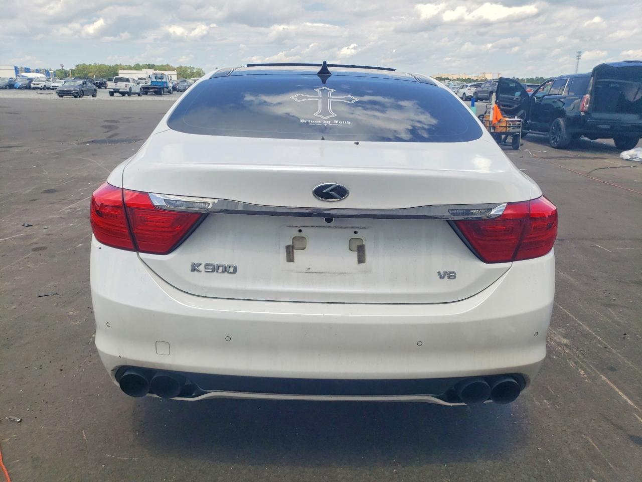 2015 Kia K900 Luxury Белый vin: KNALW4D41F6017960