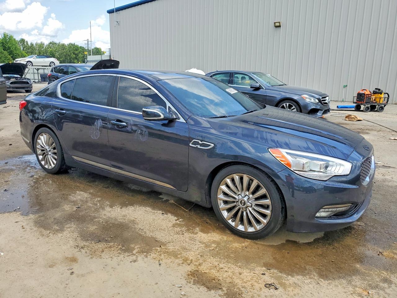 2015 Kia K900 Luxury Синий vin: KNALW4D41F6018655