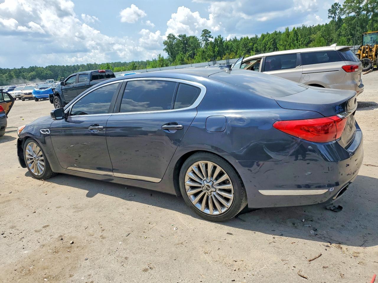 2015 Kia K900 Luxury Синий vin: KNALW4D41F6018655