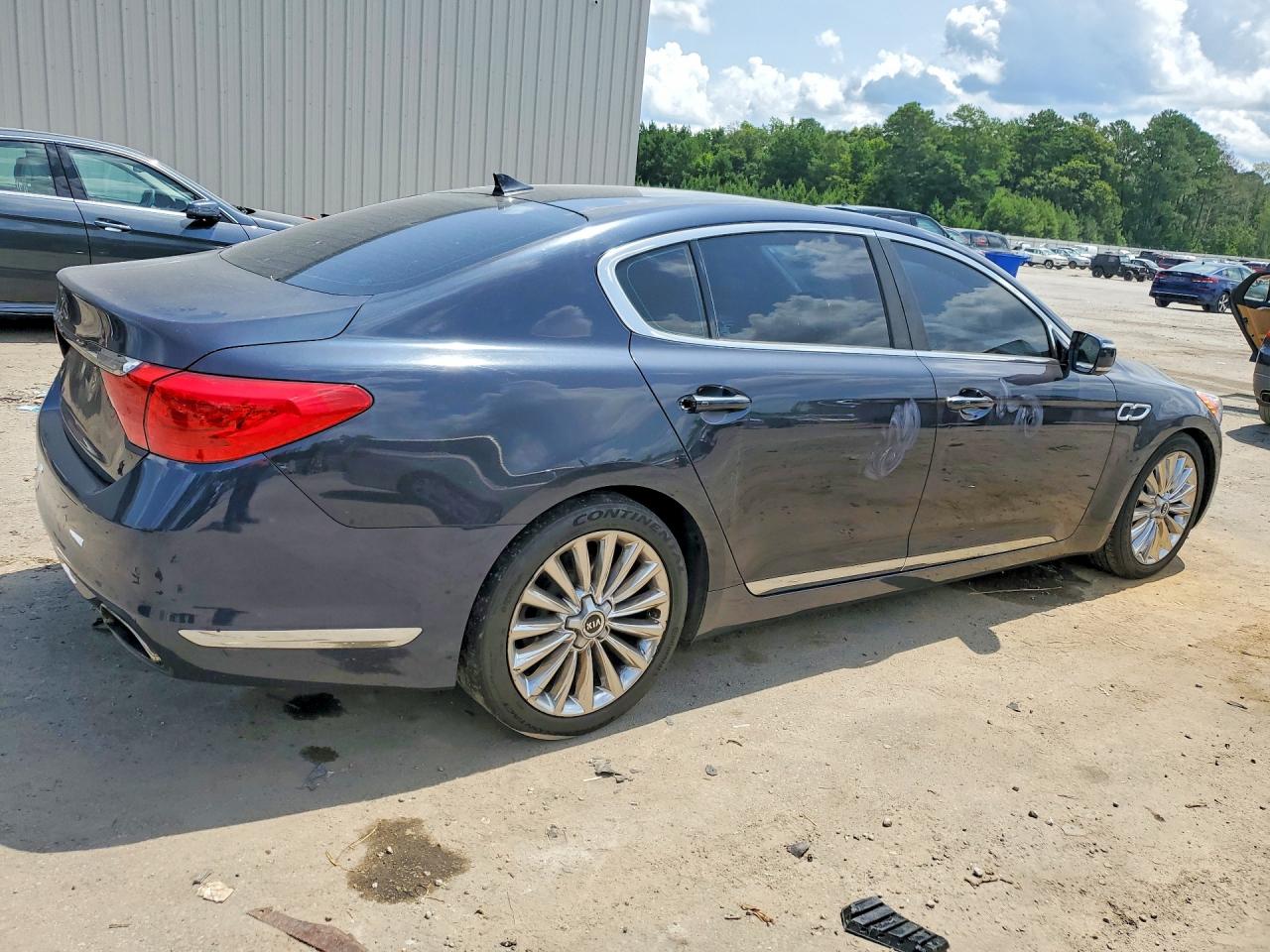 2015 Kia K900 Luxury Синий vin: KNALW4D41F6018655