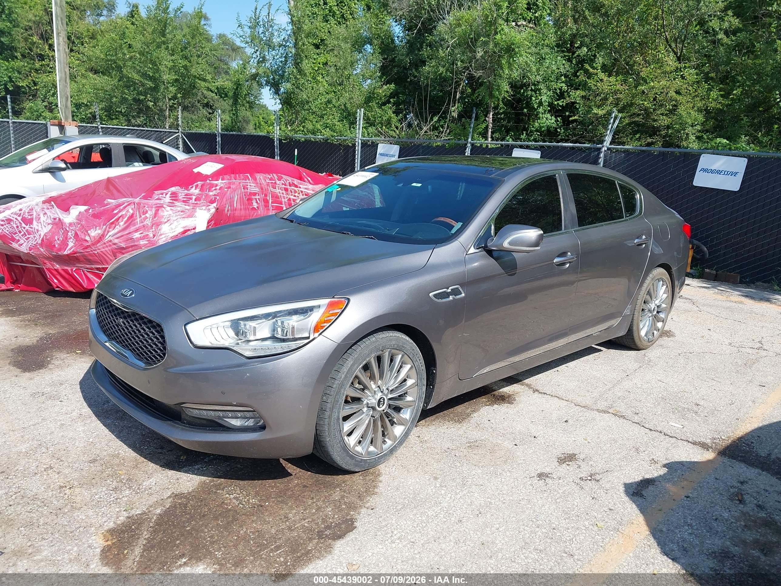 2015 Kia K900 Luxury Gray vin: KNALW4D42F6021046