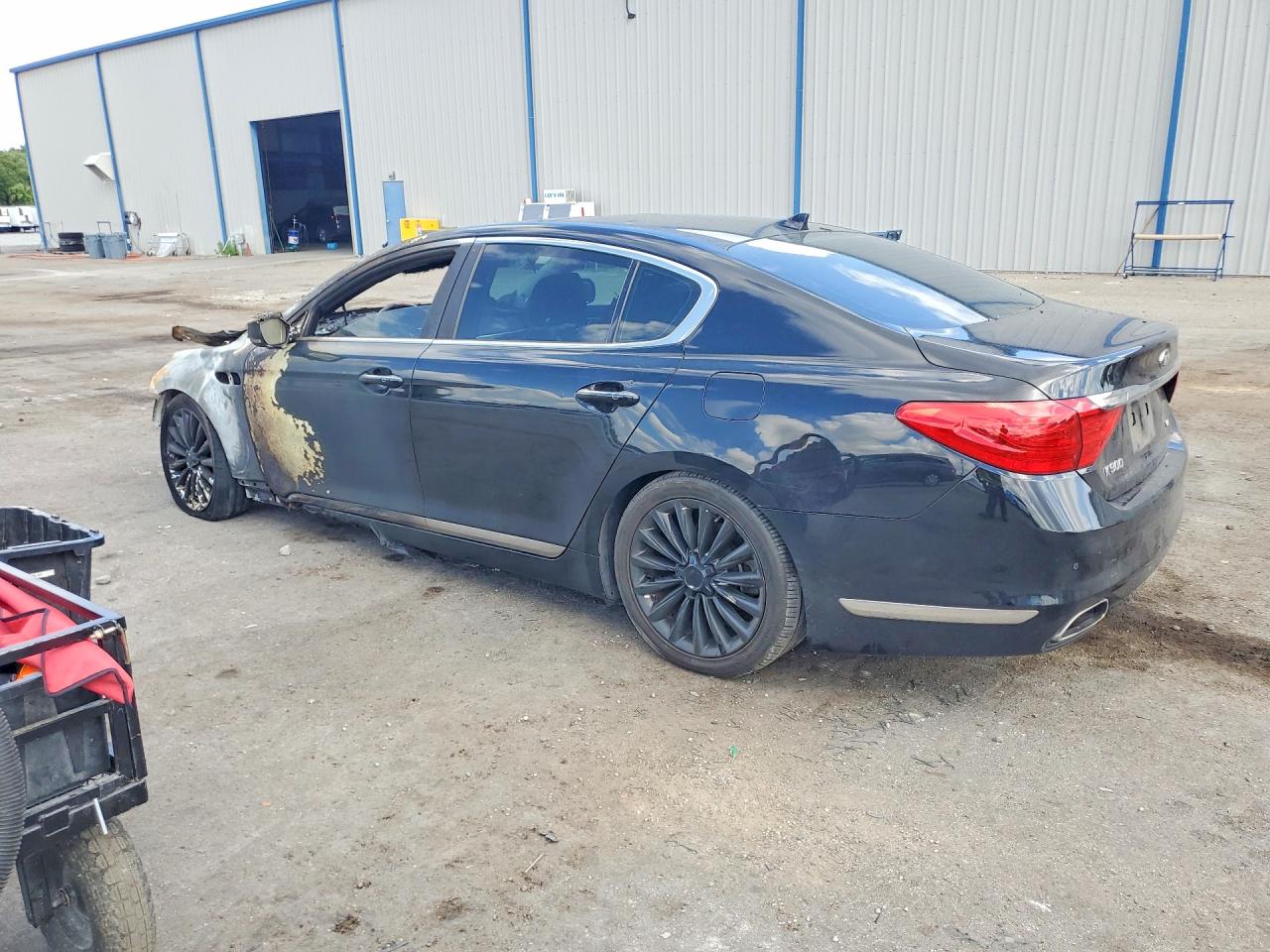 2015 Kia K900 Luxury Black vin: KNALW4D43F6019662