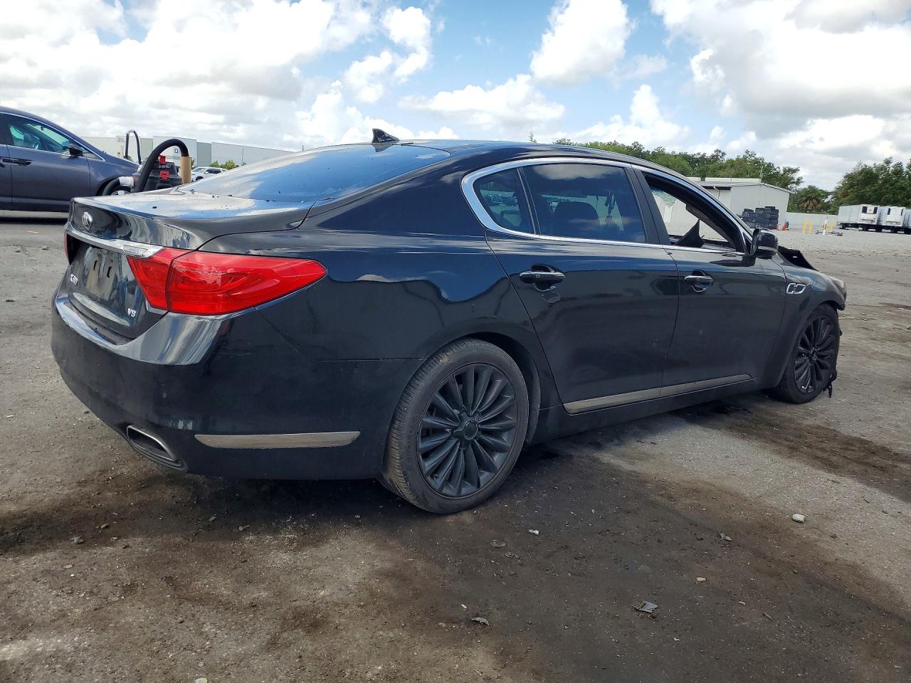 2015 Kia K900 Luxury Black vin: KNALW4D43F6019662
