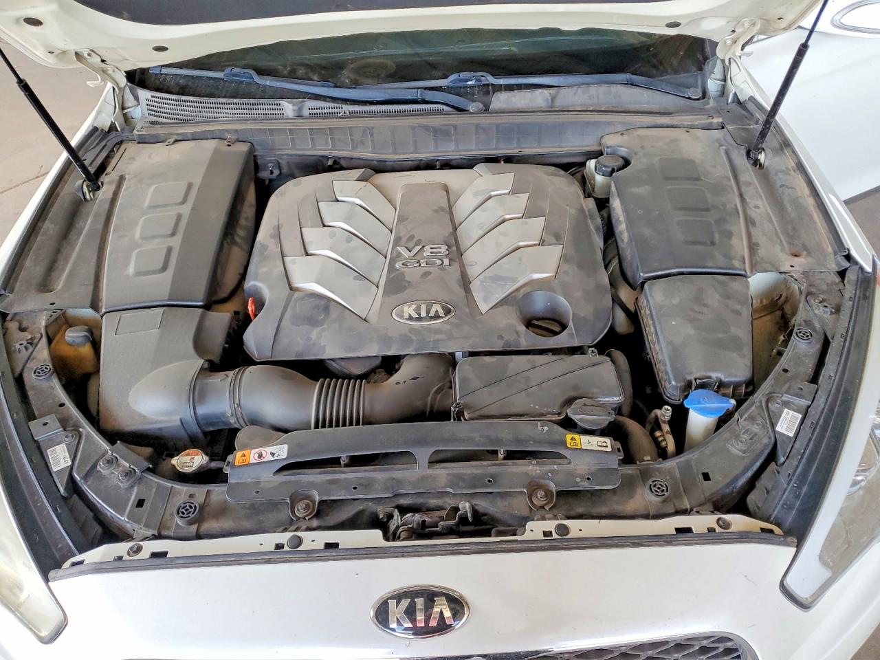 2015 Kia K900 Luxury White vin: KNALW4D43F6022626