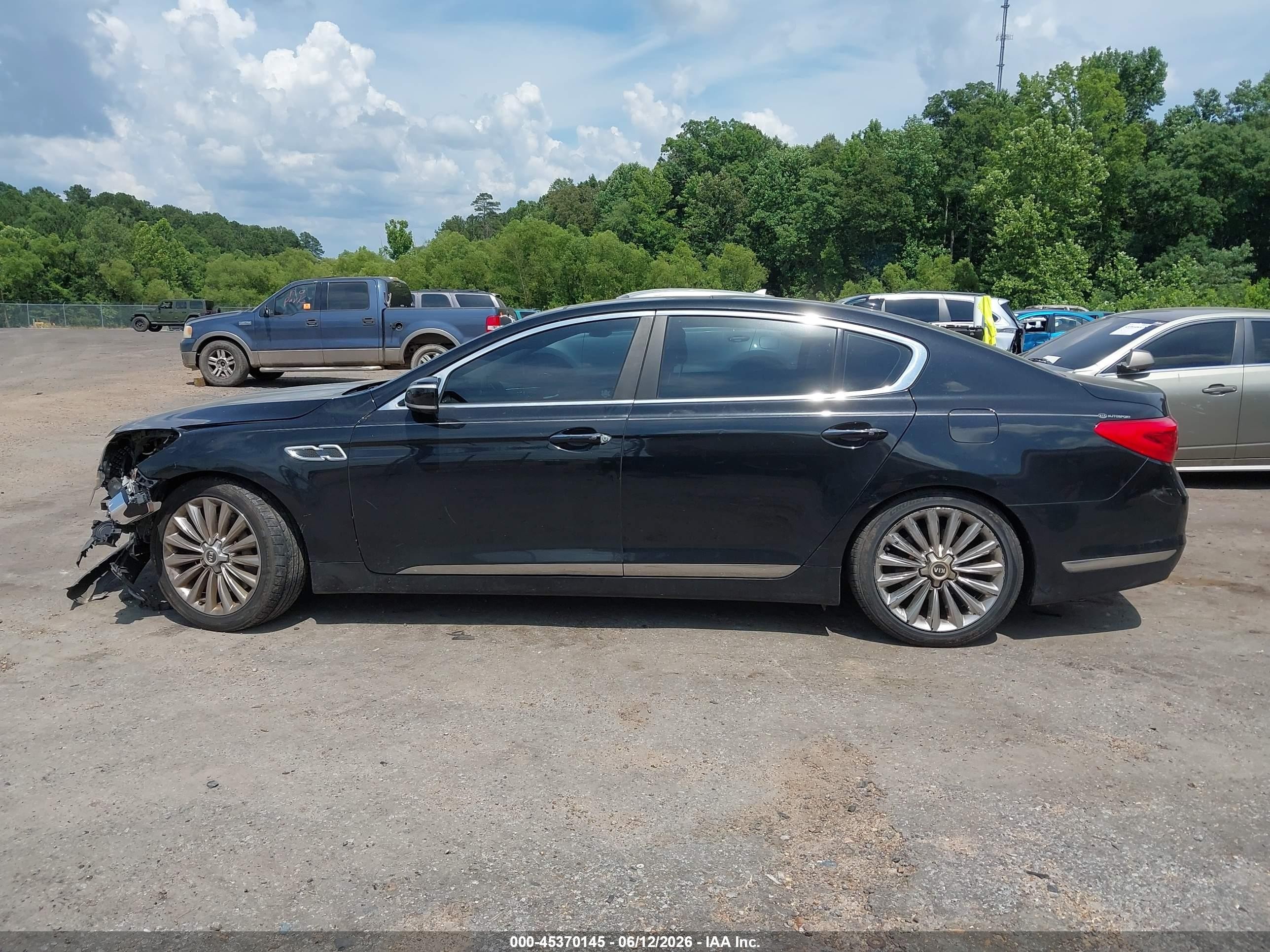 2015 Kia K900 Luxury Черный vin: KNALW4D43F6023064