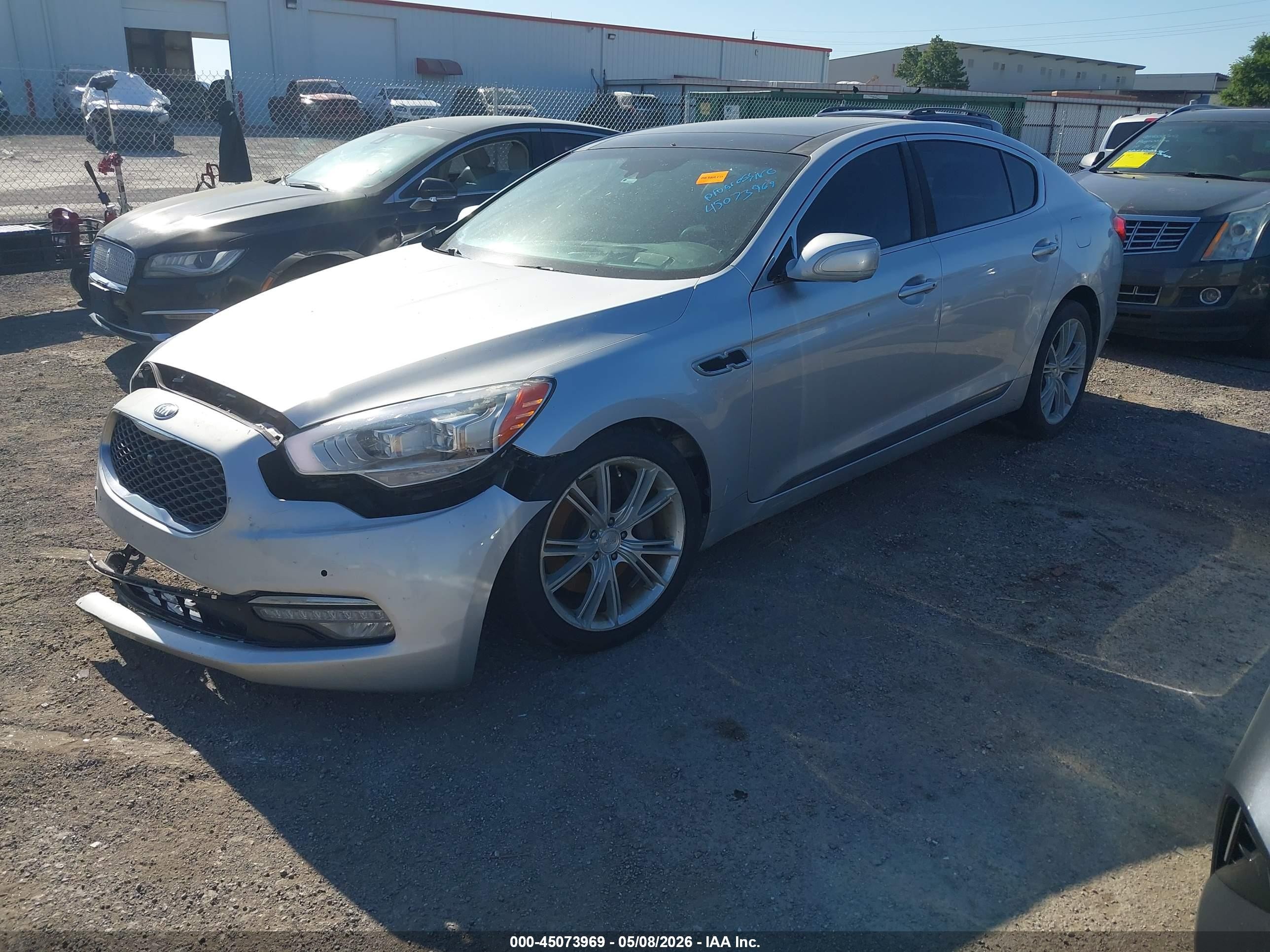 2015 Kia K900 Luxury Silver vin: KNALW4D45F6018643