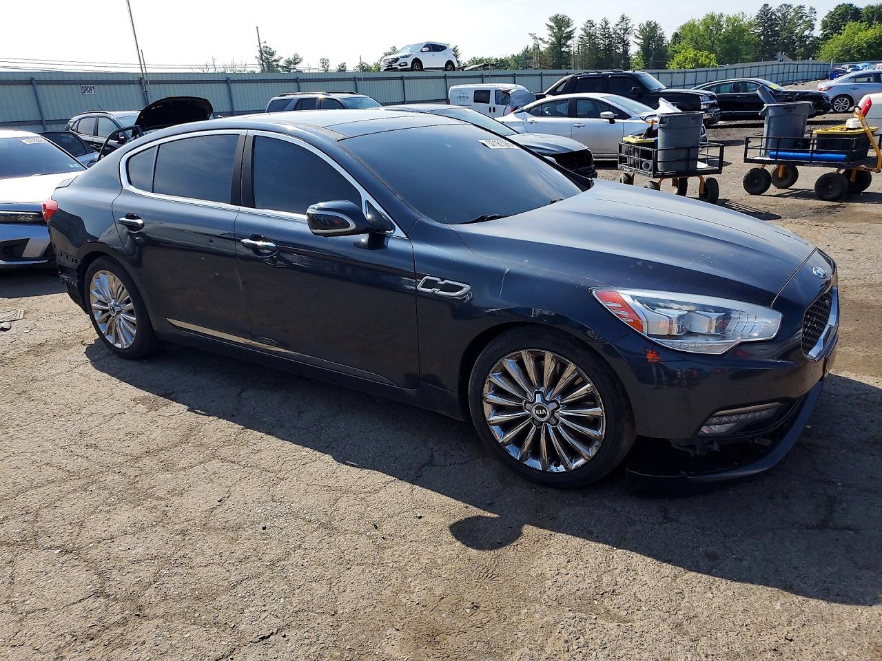 2015 Kia K900 Luxury Черный vin: KNALW4D46F6018957