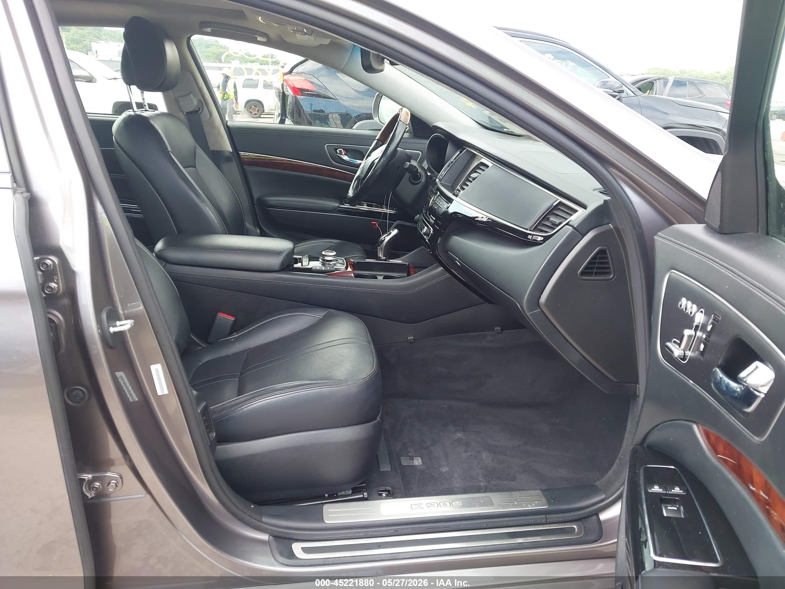 2015 Kia K900 Luxury Gray vin: KNALW4D46F6019879