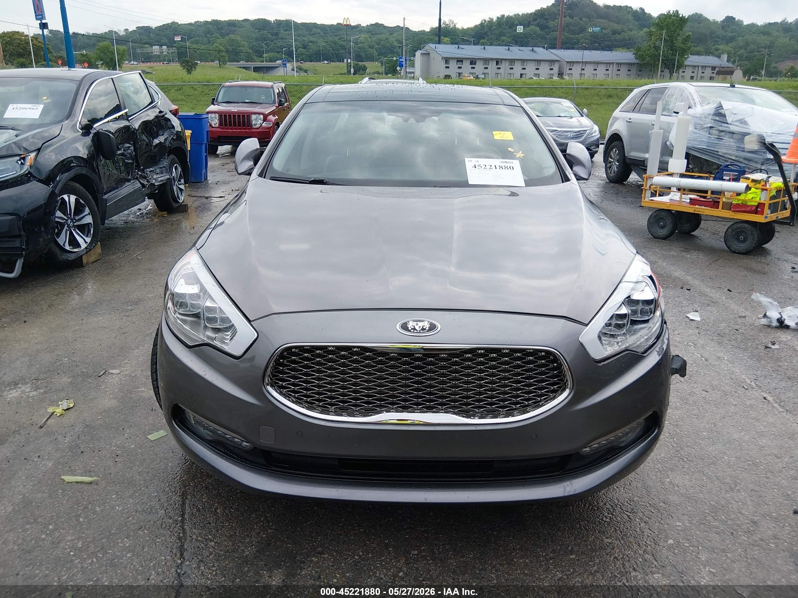 2015 Kia K900 Luxury Gray vin: KNALW4D46F6019879